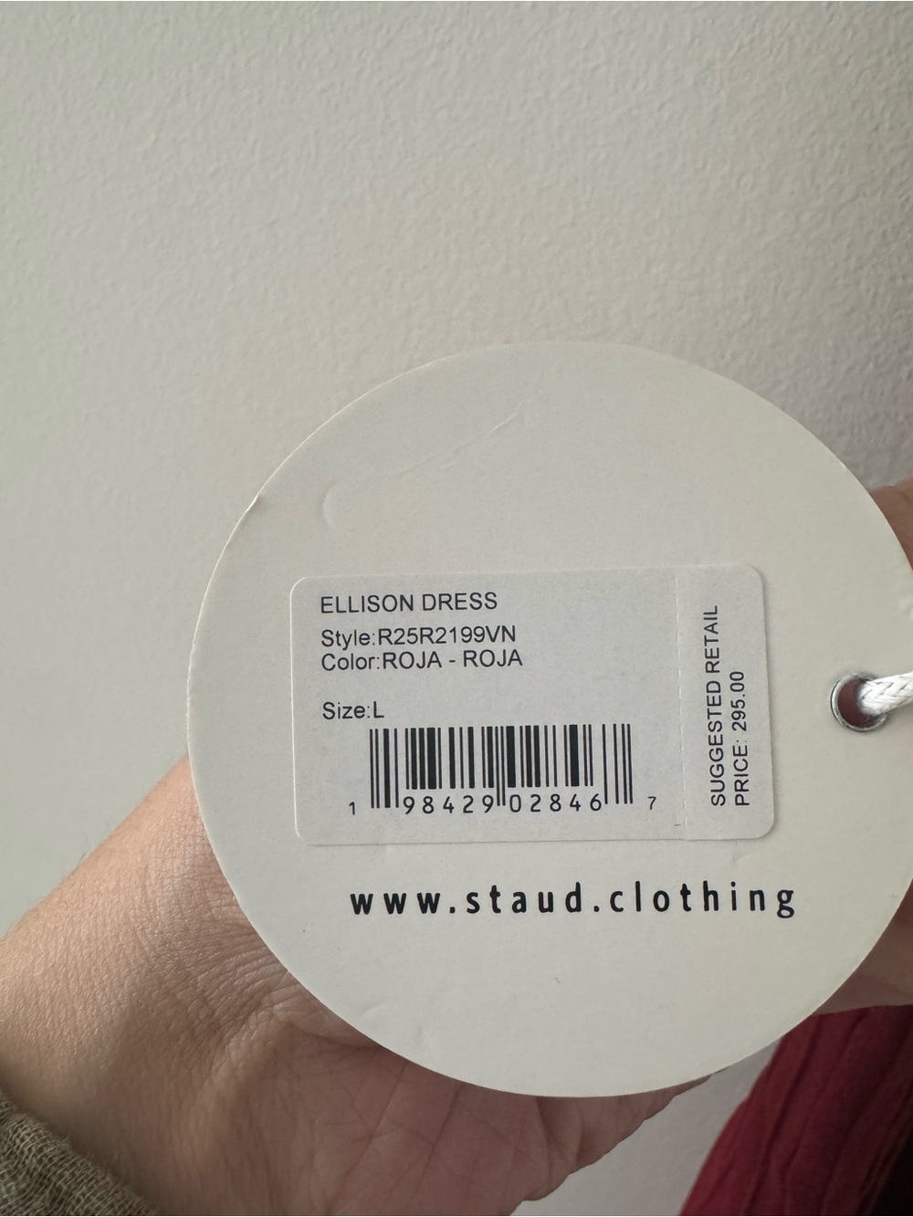 STAUD Ellison NWT Pleated Midi Dress in Burgundy - Picture 6 of 7
